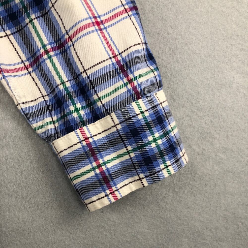 Talbots Plaid Shirt Women's Size Large Long Sleeve - Picture 4 of 7